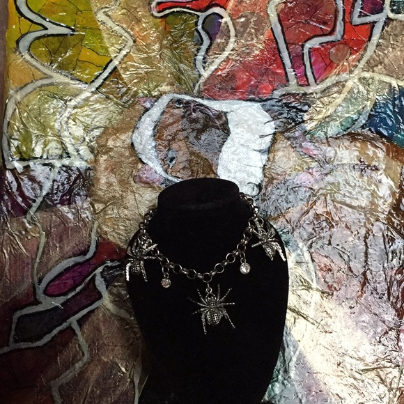 NEW Gothic Elegant creepy Sexy Halloween Spider - Picture 8 of 8